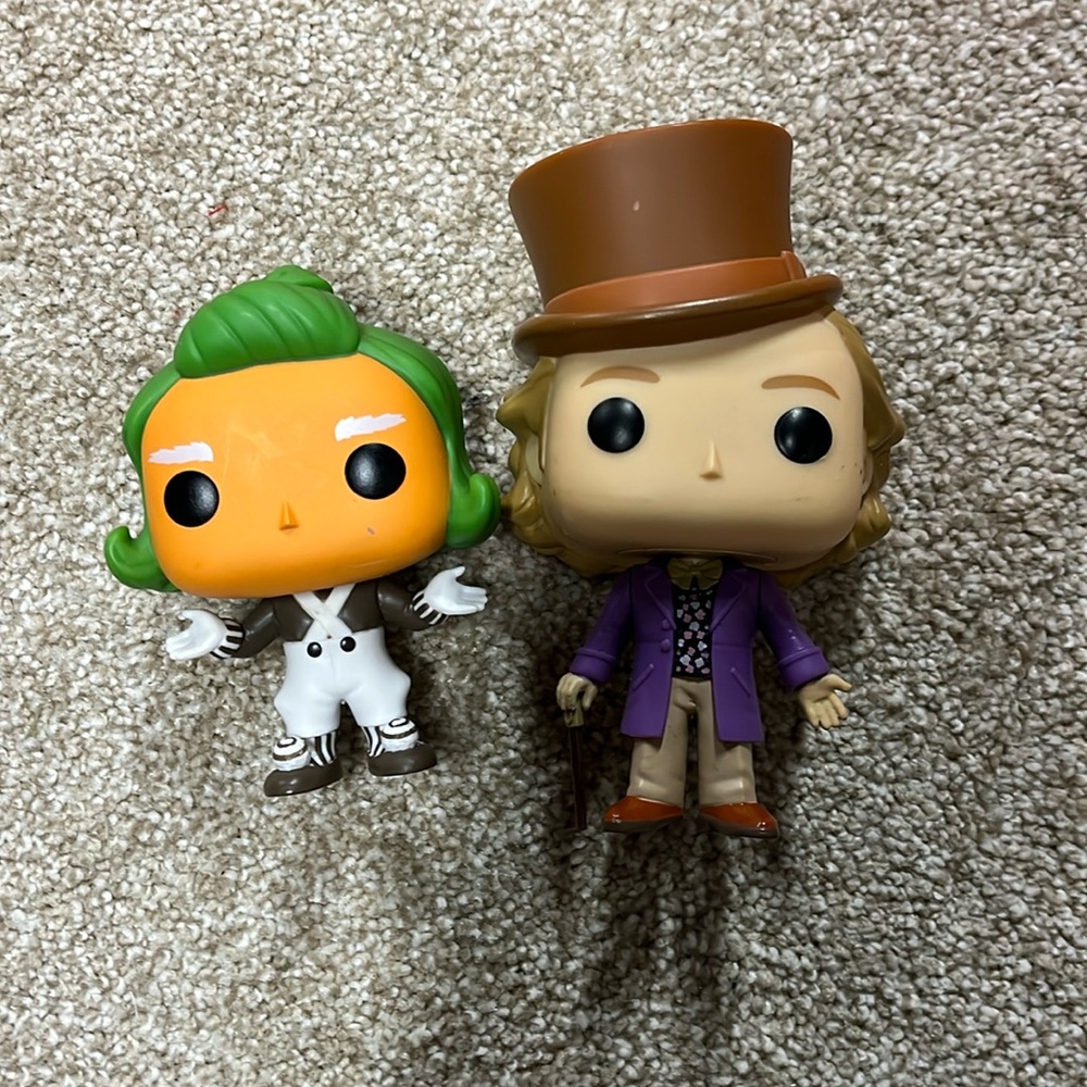 Willy Wonka and Oompa Loompa funko pop - opened